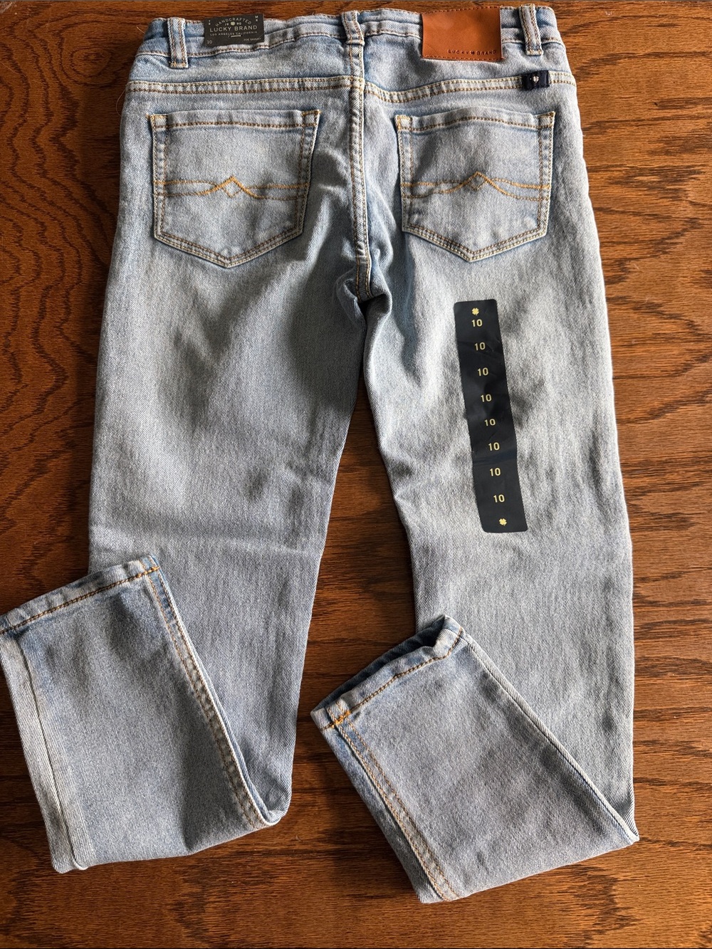 Lucky Brand Light Blue Kids Jeans with Embroidered Tassel - Picture 5 of 6
